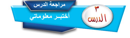 اختبر معلوماتي مراجعة الدرس الثالث